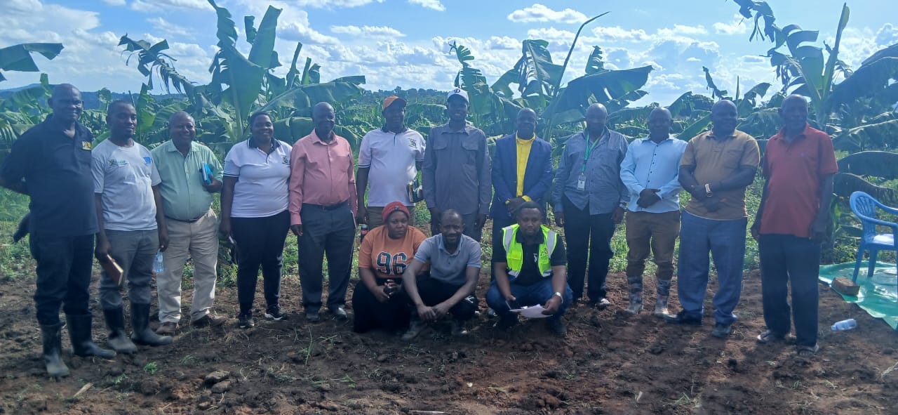 Government leaders push modern farming agenda during Mityana field visit