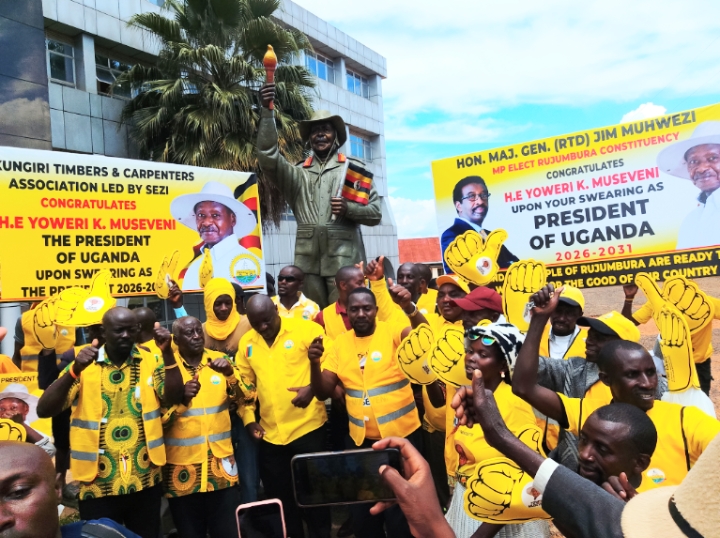 Rukungiri NRM Supporters Hold Live Screening as Museveni Begins Seventh Term