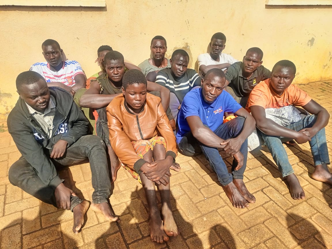 Security Sweep Nets 11 Suspects in Kiboga Crime Crackdown