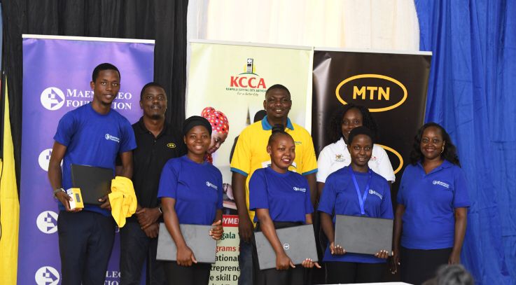 MTN Equips Kampala Youth With Digital Skills as 58 Graduate From Internet Bus Programme
