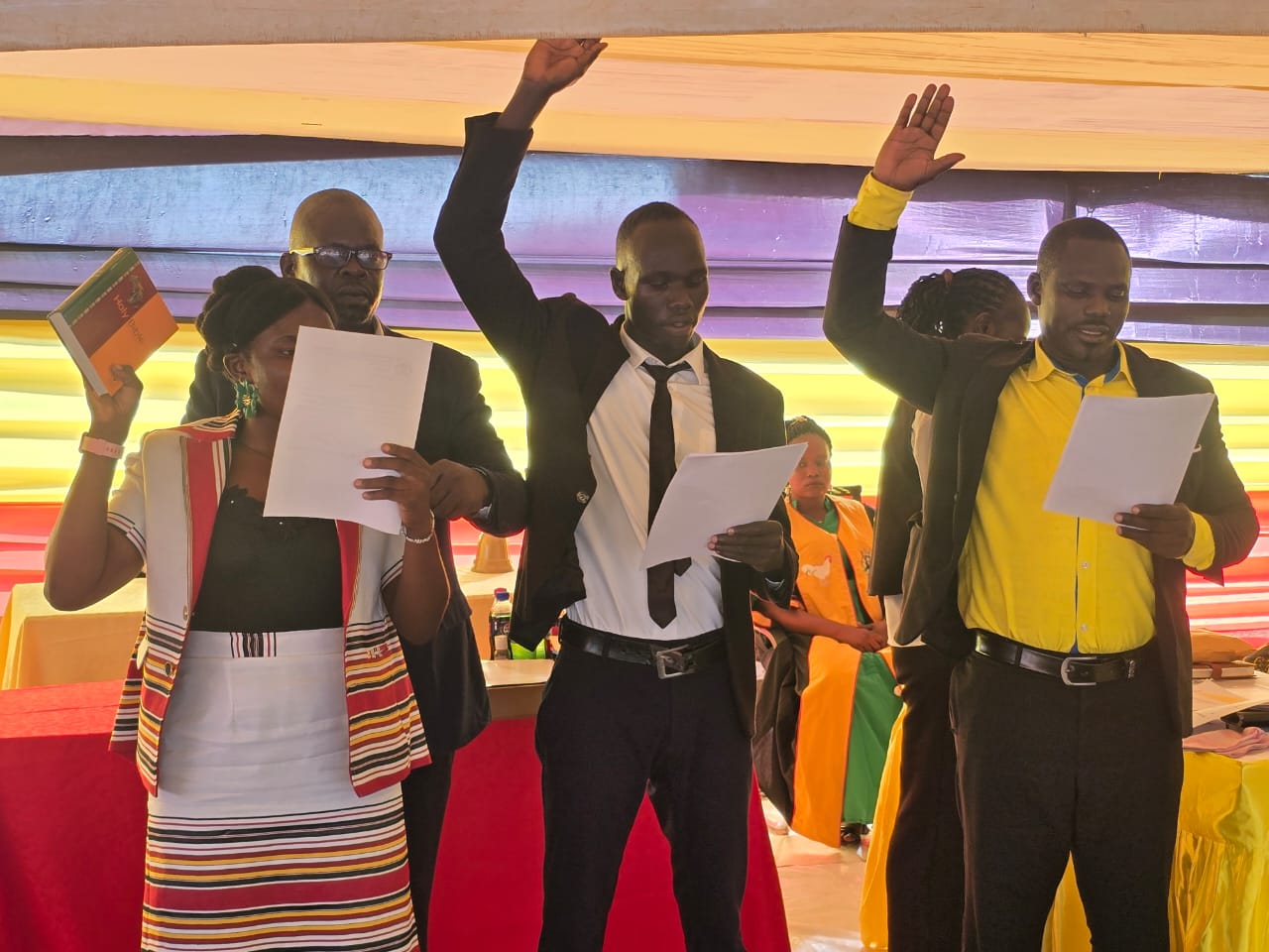 Thirteen Councillors Sworn In as New Adjumani Town Council Leadership Takes Office
