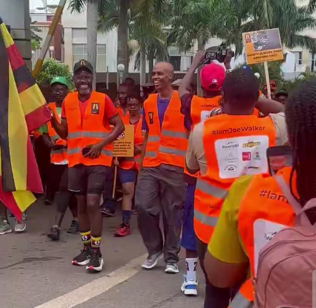 Joe Walker  Leads Campaign Against Rising Boda Boda Crashes in Latest Walk