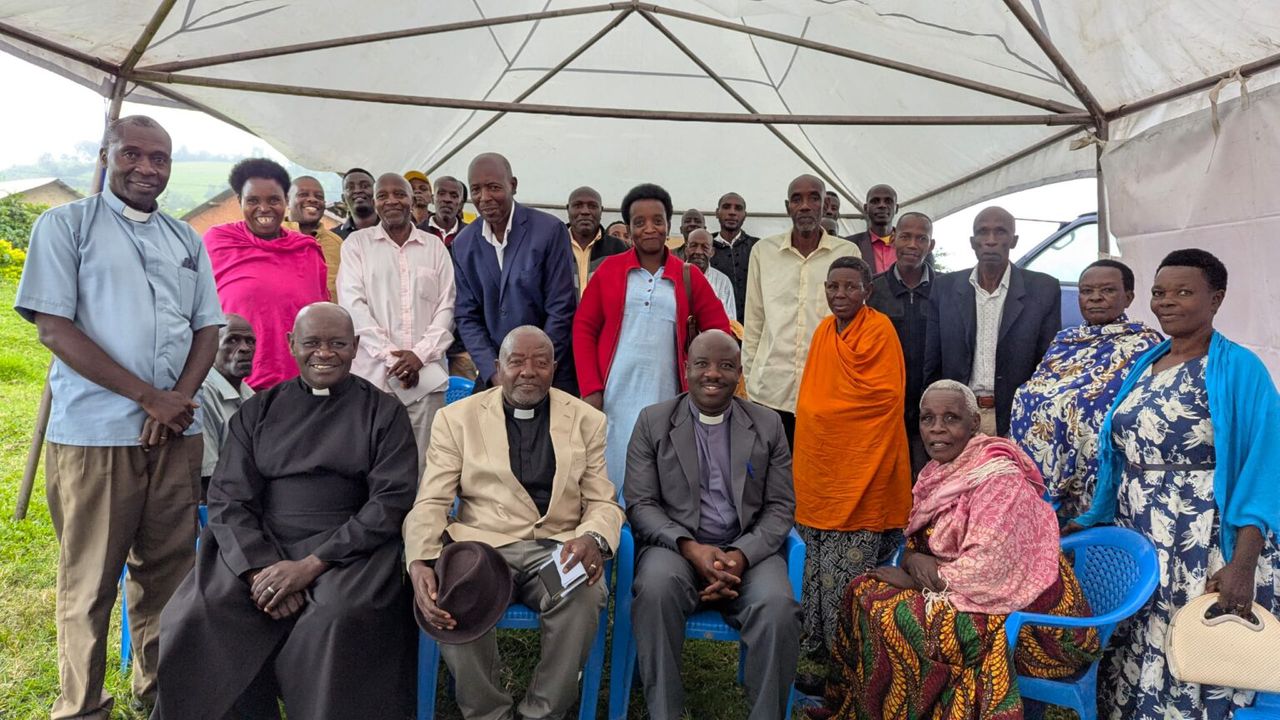 North Kigezi, Kinkiizi Dioceses Commission Rehabilitated Community Spring After 40-Year-Old Water Source Wears Out