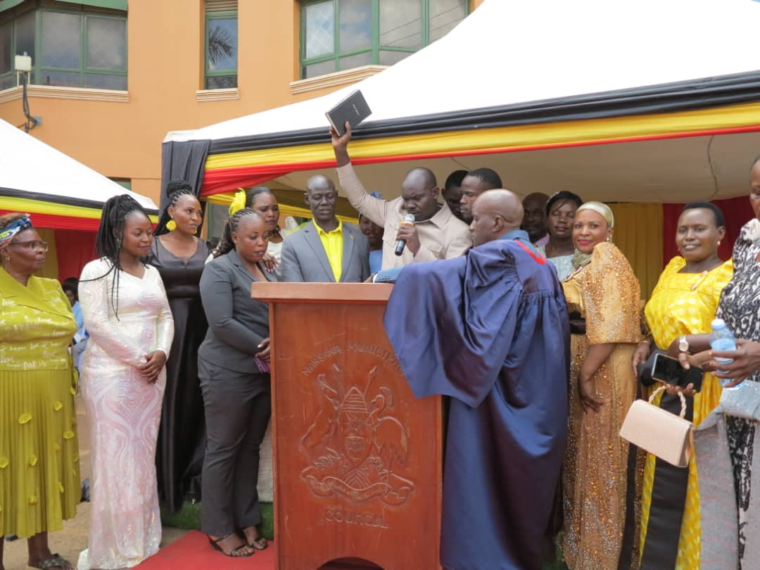 Tears, Cheers as Nansana Councillors Struggle With English During Swearing-in