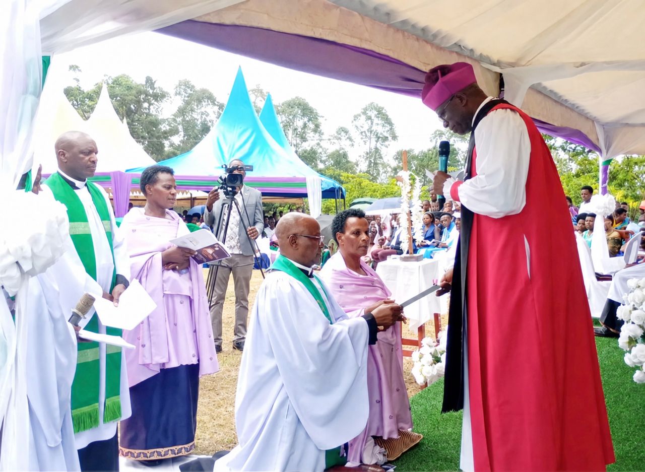 Bishop Asiimwe Urges Bwambara Archdeacon to Serve Faithfully and Finish Strong