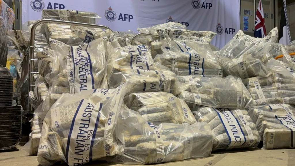 Largest ever cocaine bust in Australia after police raid underground bunker
