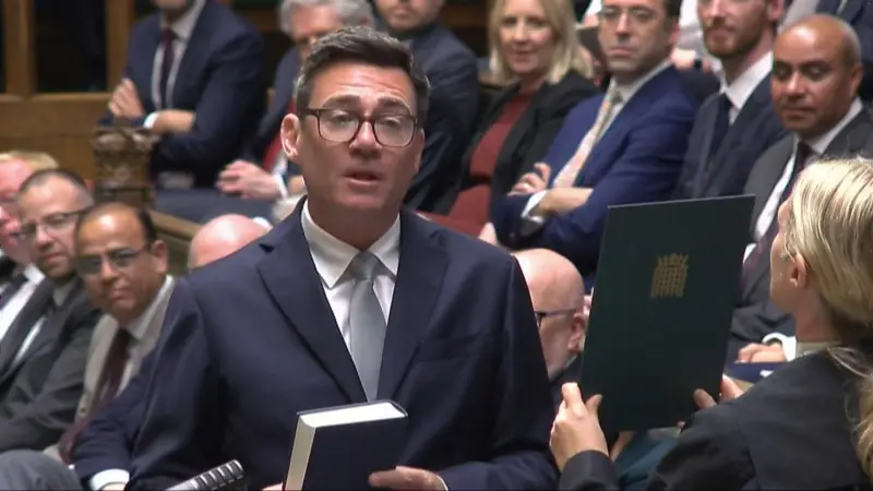 Burnham Sworn In as MP as Britain Braces for Fifth Prime Minister in Seven Years