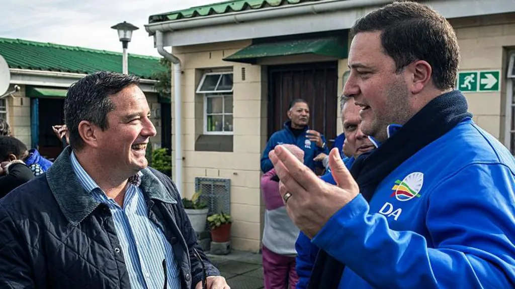 Leader of South Africa's second biggest party wants his predecessor sacked as minister