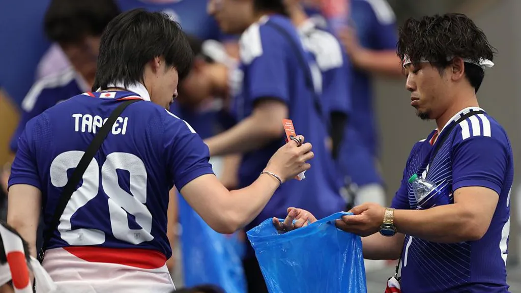 Do it at home too, women tell Japanese fans who cleaned World Cup stadium