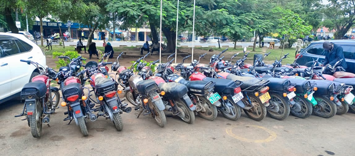 Police Recover 27 Unregistered Motorcycles in Arua City Crackdown
