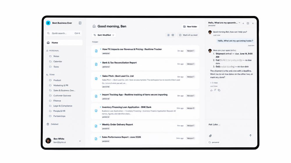 Tyms AI Launches Human-First Platform to Redefine Enterprise Workflows