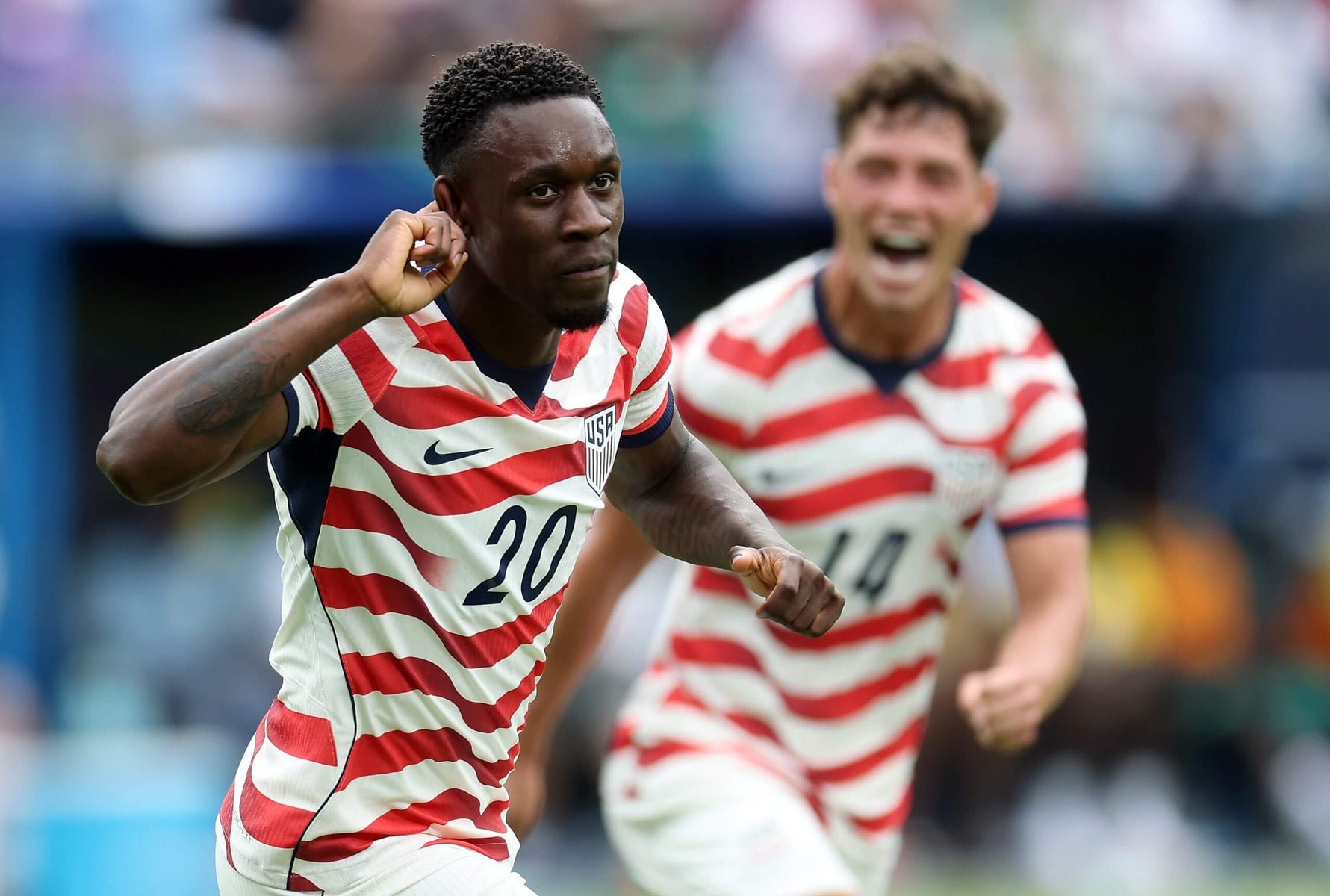 Ex-Arsenal striker Folarin Balogun scores twice as USA thrash Paraguay