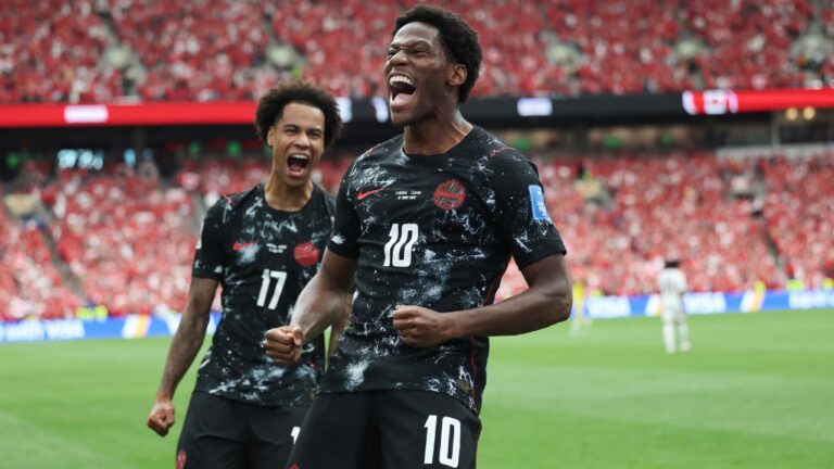 Canada thrash nine-man Qatar but Marsch in tears over Kone injury