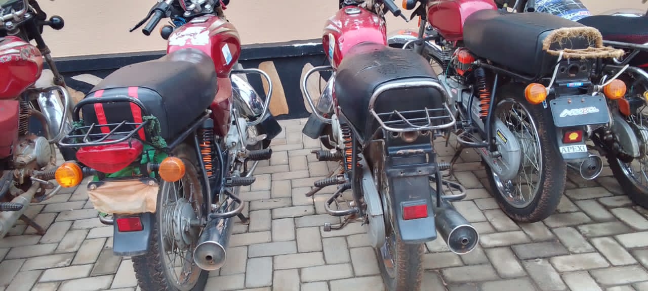 13 Arrested, 14 Motorcycles Impounded in Adjumani Crackdown on Stolen Bikes