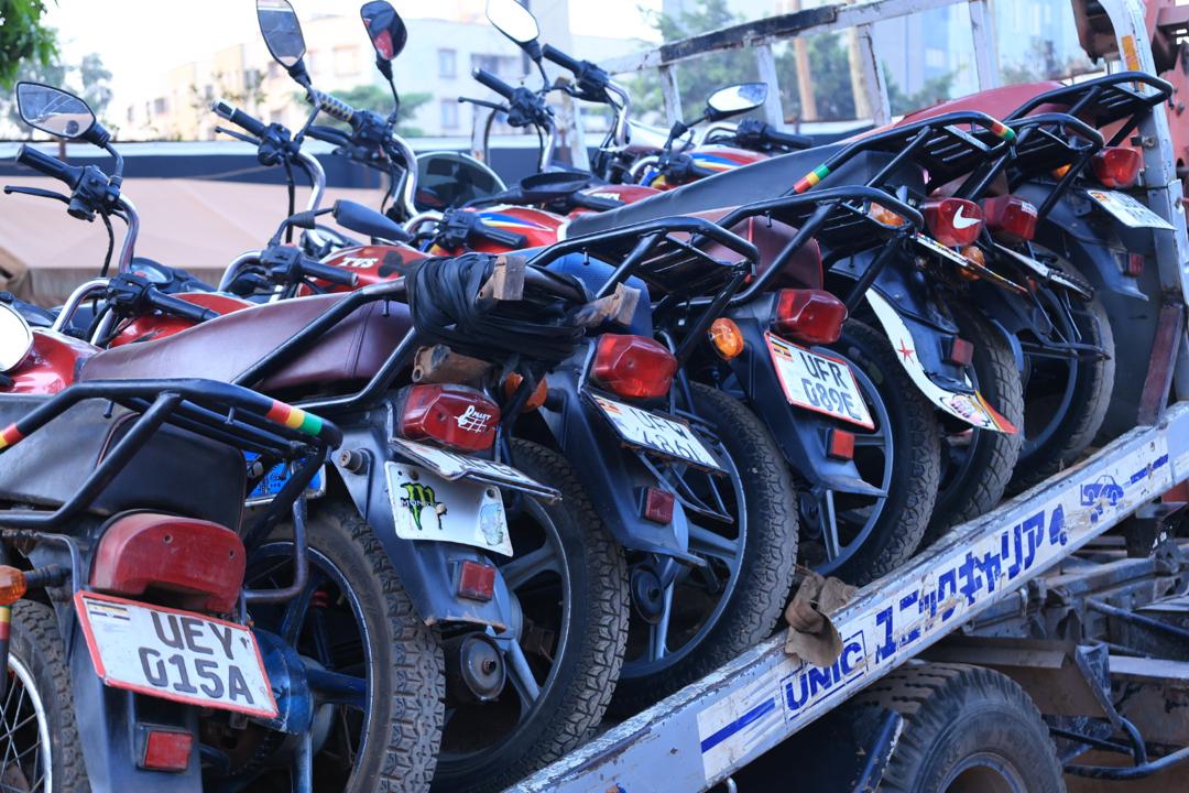 Police Recover 80 Suspected Stolen Motorcycles in Kampala