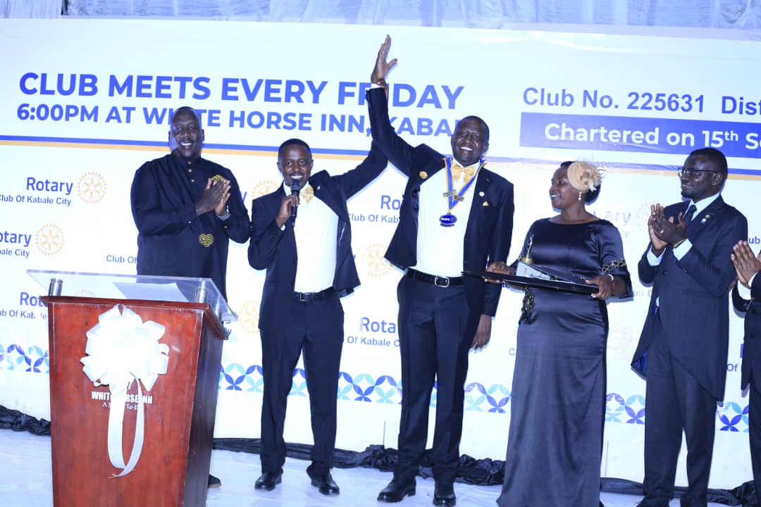 Mwesigye Installed as Fourth Rotary Club of Kabale City President