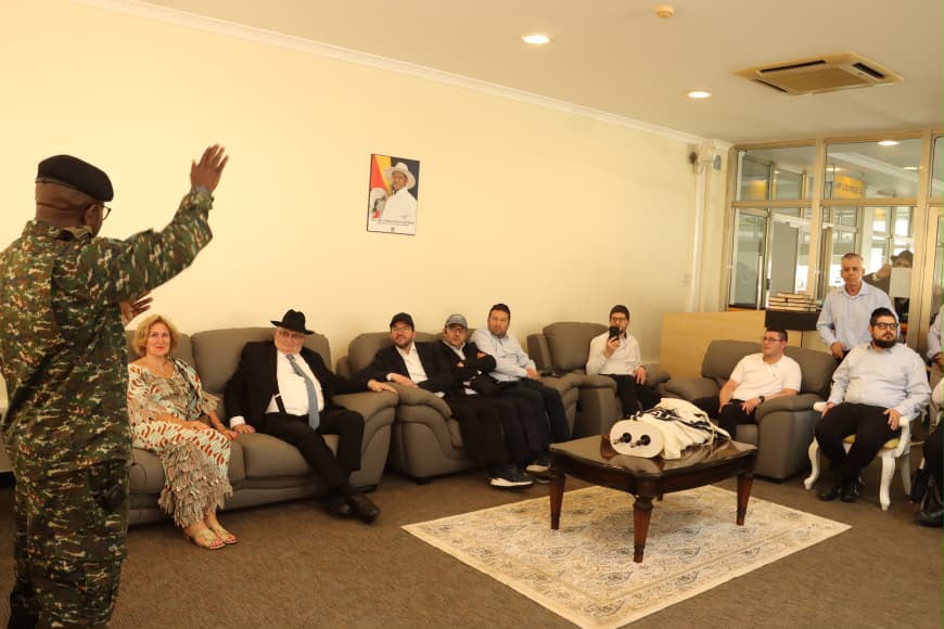 Colonel Magezi Describes 1976 Entebbe Hijacking as Terror Act During Visit by Former Hostages