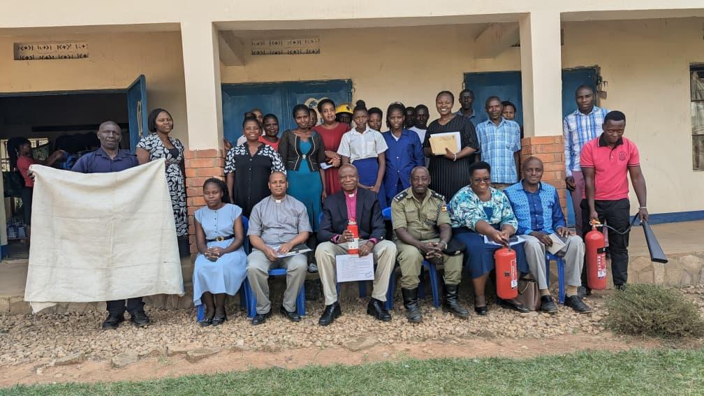 SP Muhanguzi Urges North Kigezi Diocesan Staff, Students to Strengthen Fire Prevention Awareness