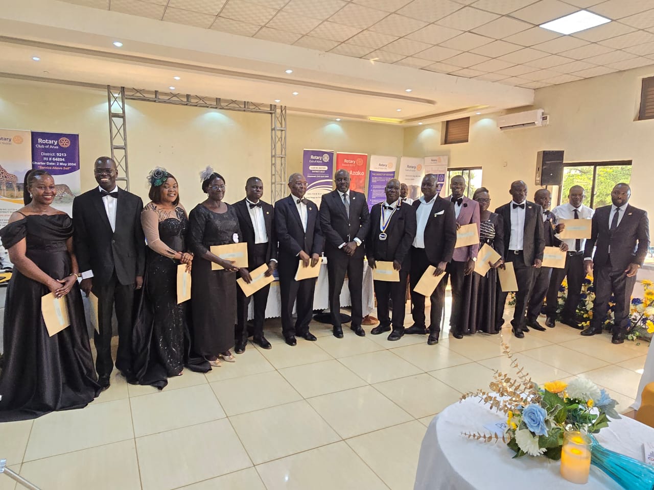 12 Rotary Presidents Take Oath to Champion Service Across Northern Uganda