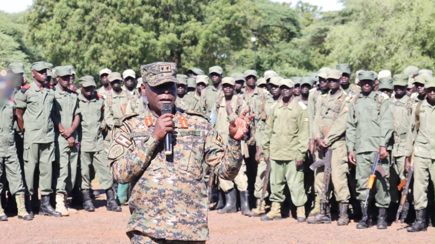 Maj Gen Sserunkuma Urges Soldiers to Uphold Discipline, Patriotism