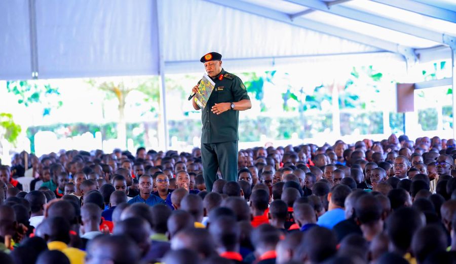 Maj. Gen. Matsiko Urges Students on  Patriotism, Discipline