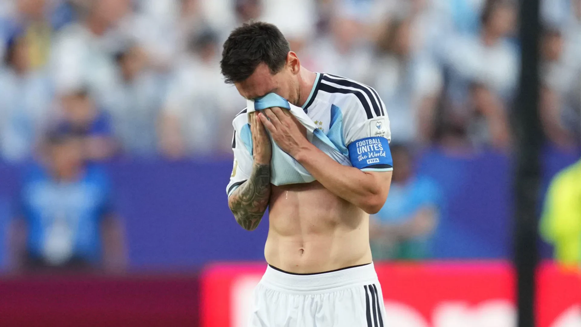 Emotional Messi explains tears after Argentina goal