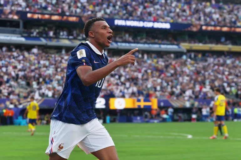 Mbappe scores twice as France breeze past Sweden into last 16