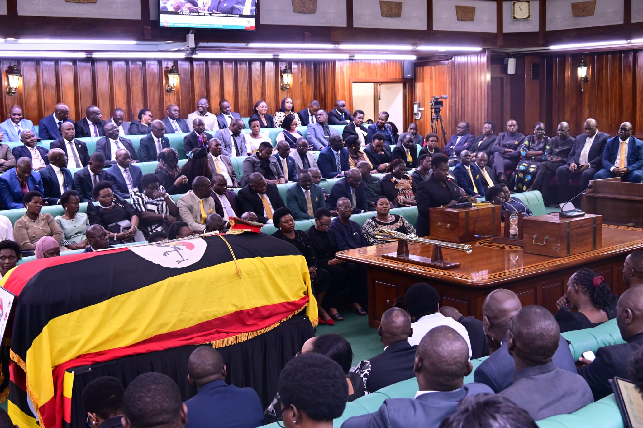 VP Alupo Pays Tribute to Gen. Moses Ali, Hails His National Service and Mentorship