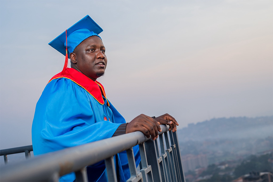 NBS Business Reporter Victor Tayebwa Toasts to Mass Communication Degree from UCU