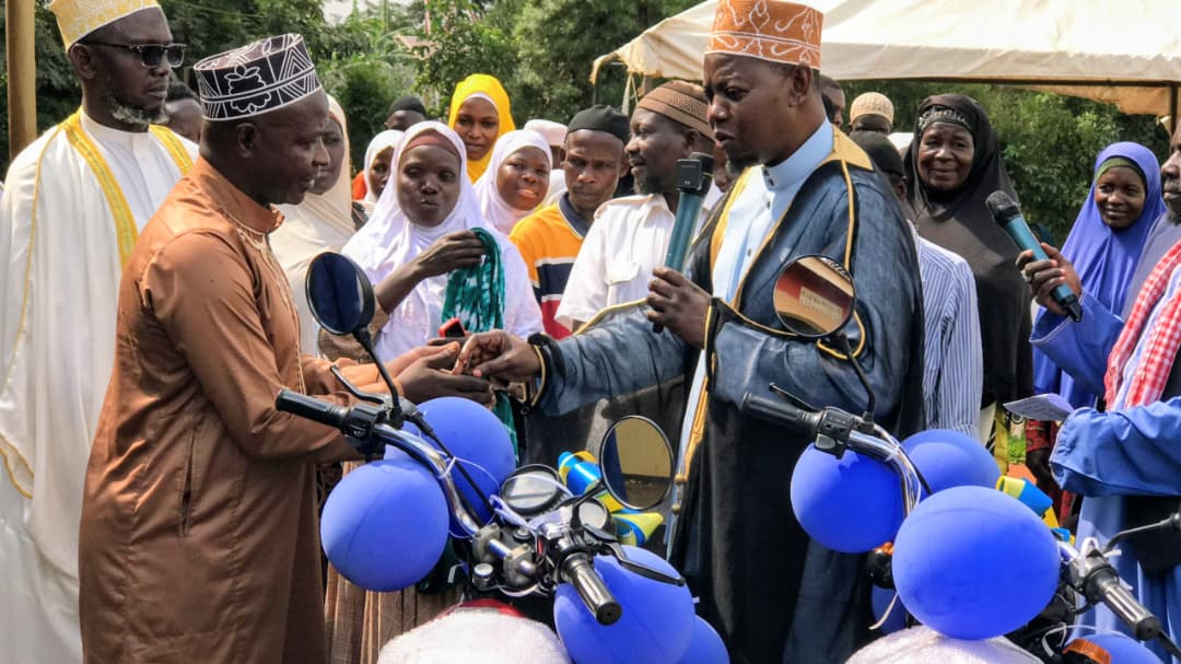 Kayunga Muslim Leaders Receive Motorcycles to Improve Religious Outreach