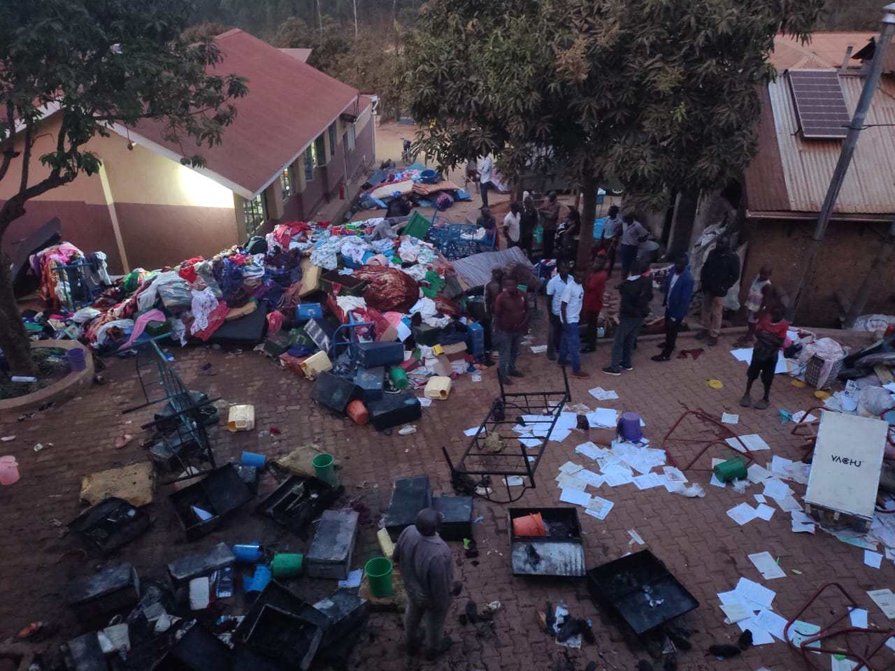 Police Investigate Cause of Fire That Destroyed Dormitory at Kassanda Primary School