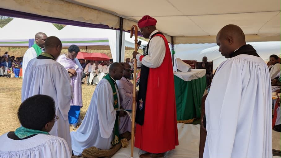 North Kigezi Bishop Charges New Bwanga Archdeacon To Preach the True Gospel and Serve With Humility