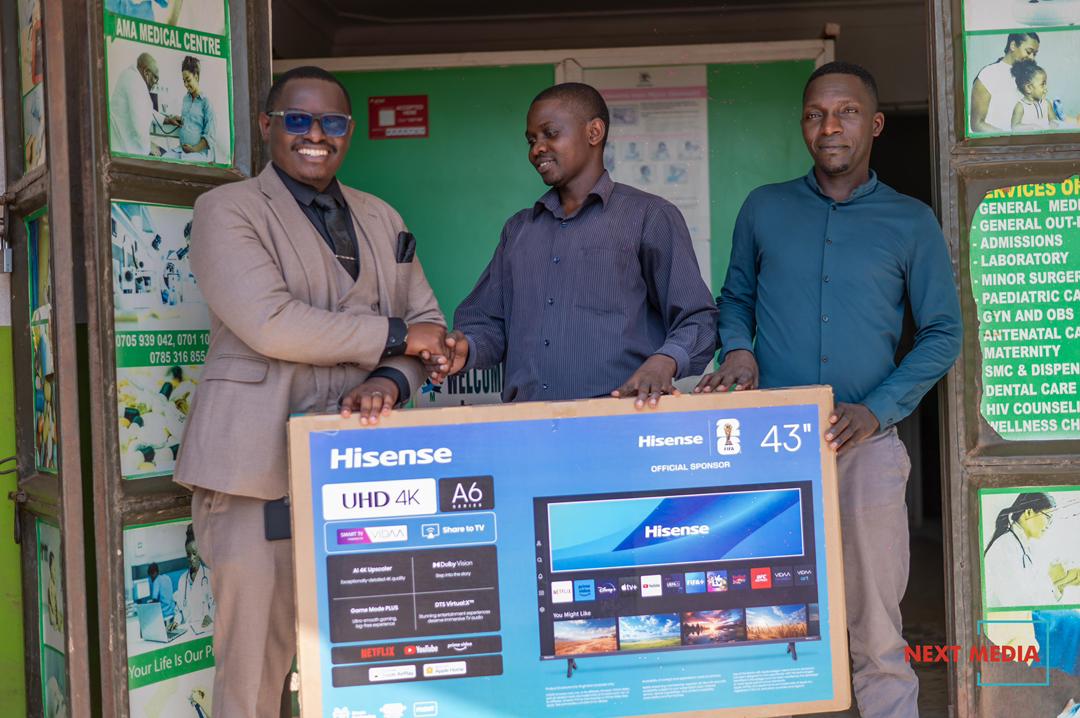 Kariisa Gifts Kawempe Clinic Smart TV After Viral NBS Viewing Moment