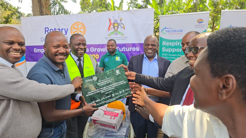 Rotary donates maternal and newborn care equipment to health centres in Western Uganda