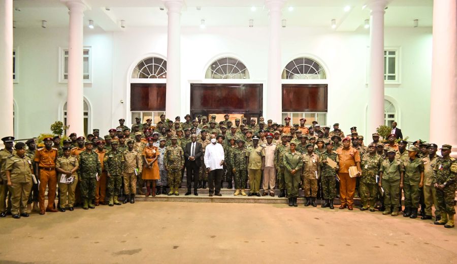 Museveni Passes out 106 Senior Security Officers