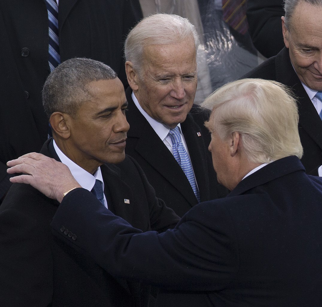 Barack Obama, Donald Trump, Joe Biden at Inauguration