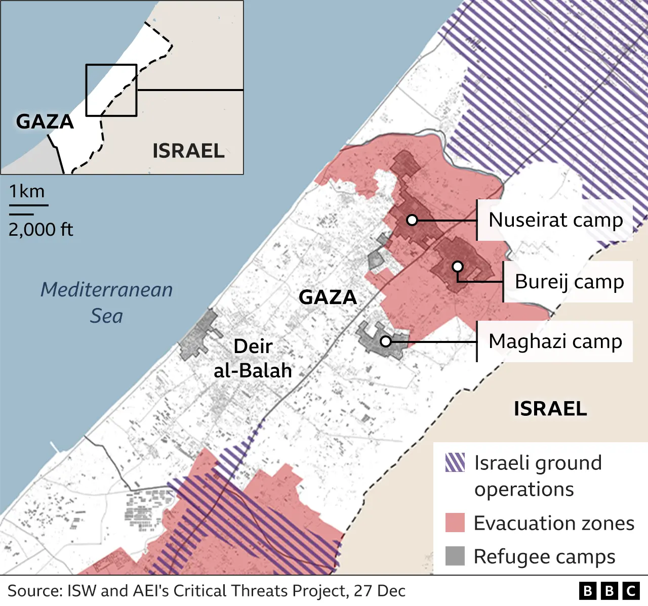 Thousands of Palestinians flee central Gaza as Israeli troops advance
