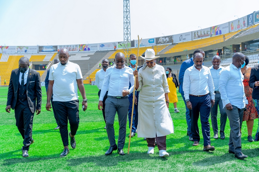 First Lady Janet Museveni hails Hamis Kiggundu over Nakivubo Stadium development