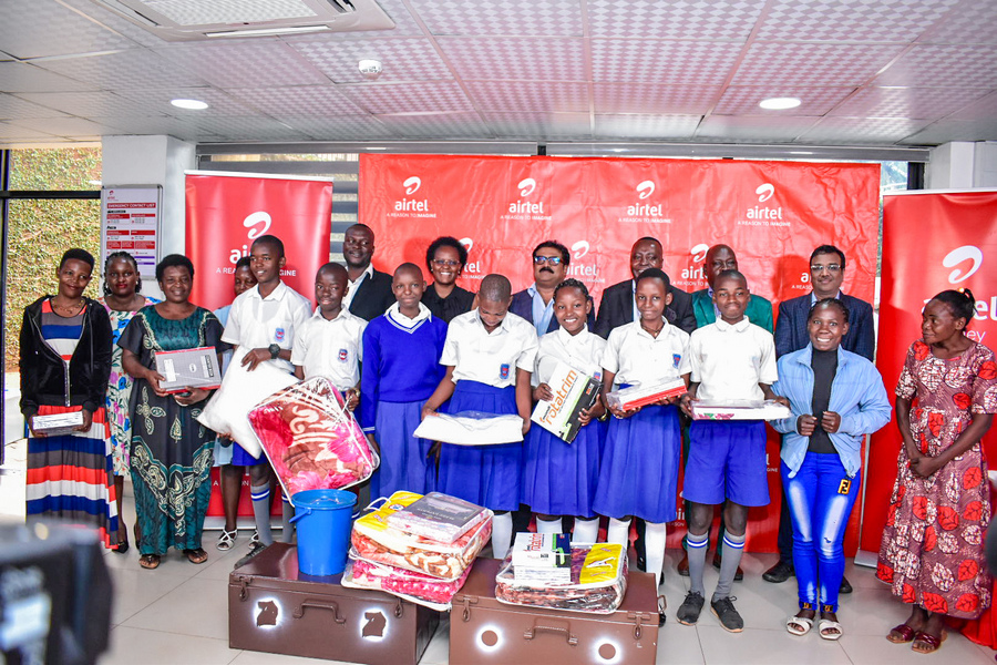 Airtel rewards top PLE performers with secondary school start-up kit