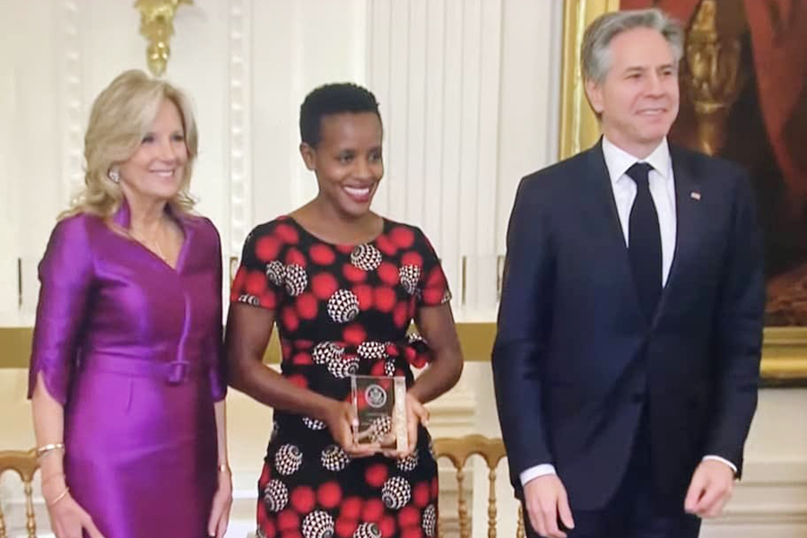 Peers applaud activist Atuhaire for International Women of Courage award