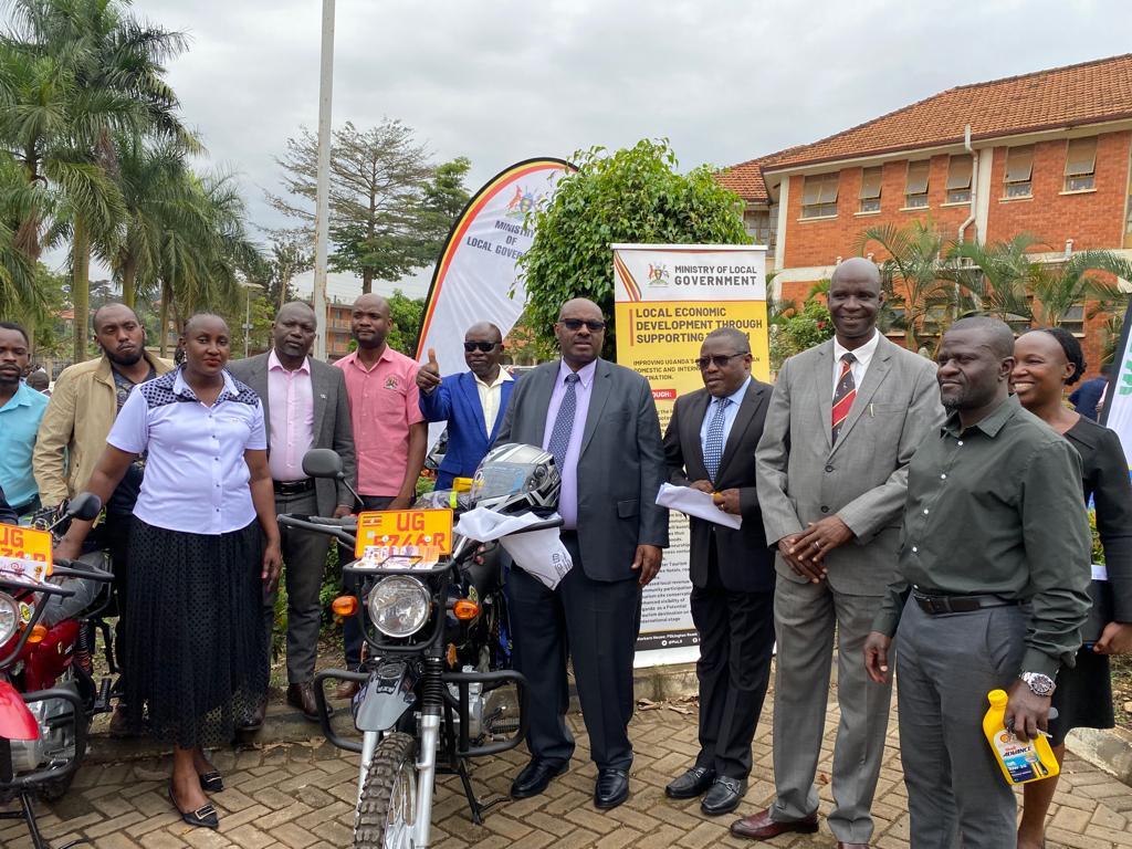 Wakiso District chairpersons receive motorcycles to monitor government initiatives