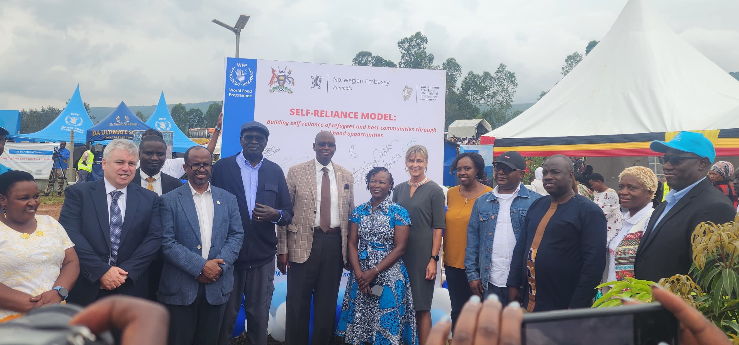 WFP and Ugandan Government Launch Self-Reliance Model for Refugees
