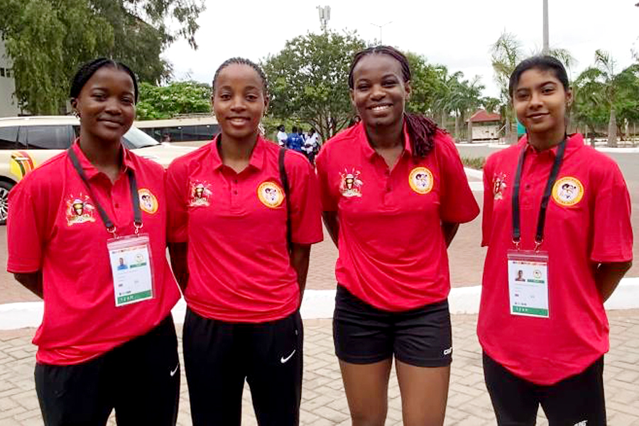 Team Uganda women’s badminton players advance to next round