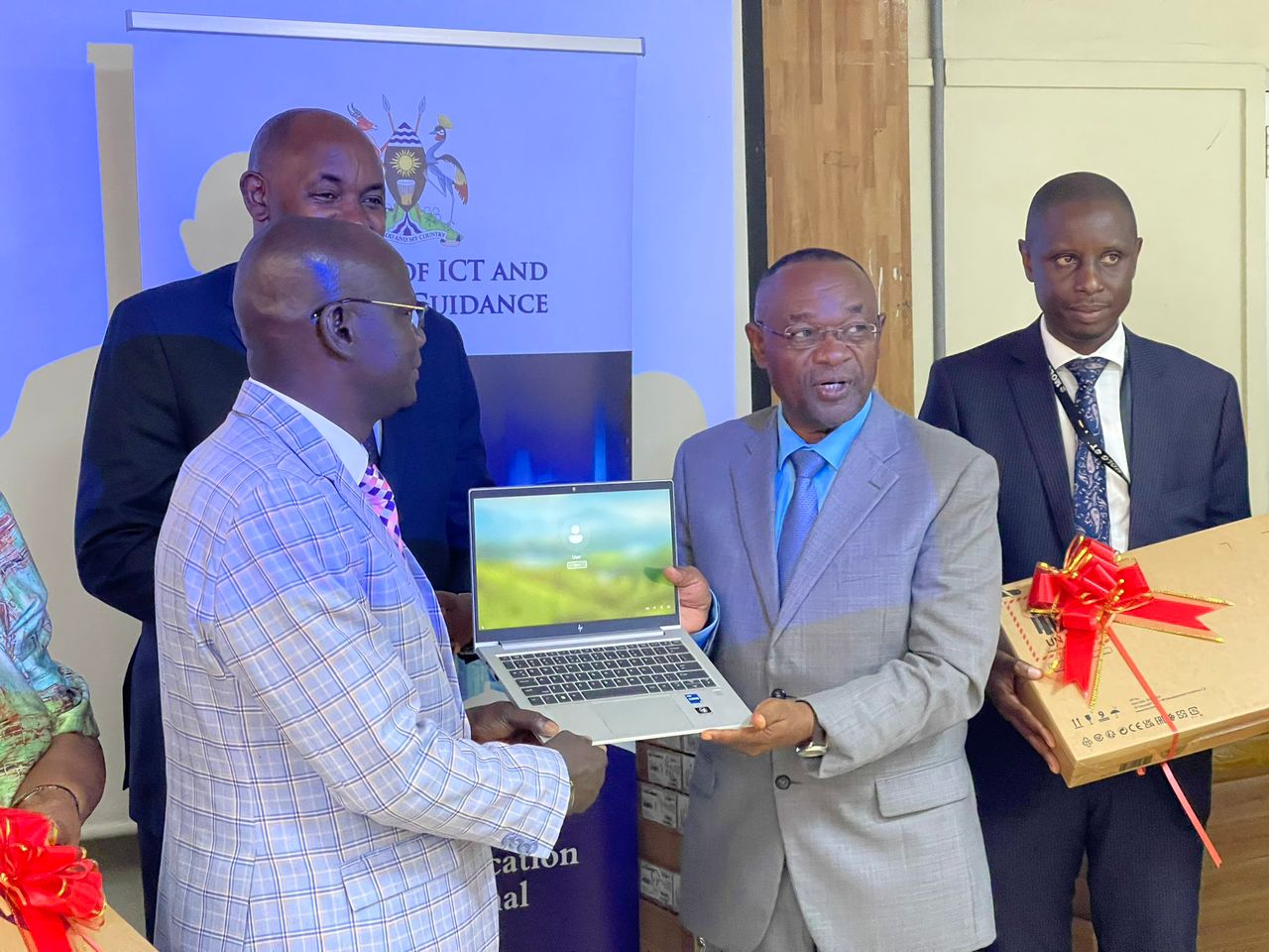 Ministry of Local Government receives 163 laptops to monitor PDM