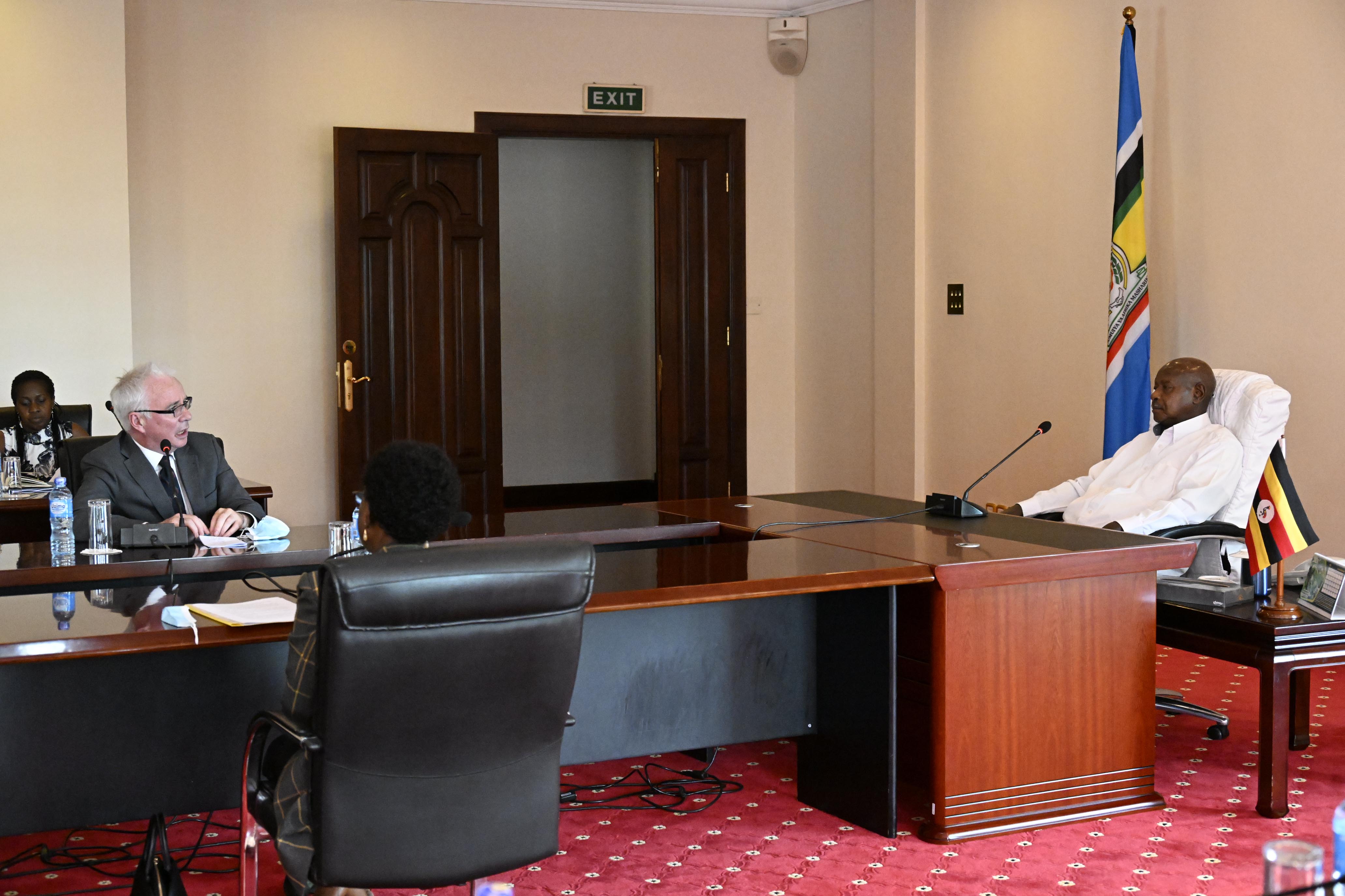 President Museveni meets Global Fund boss