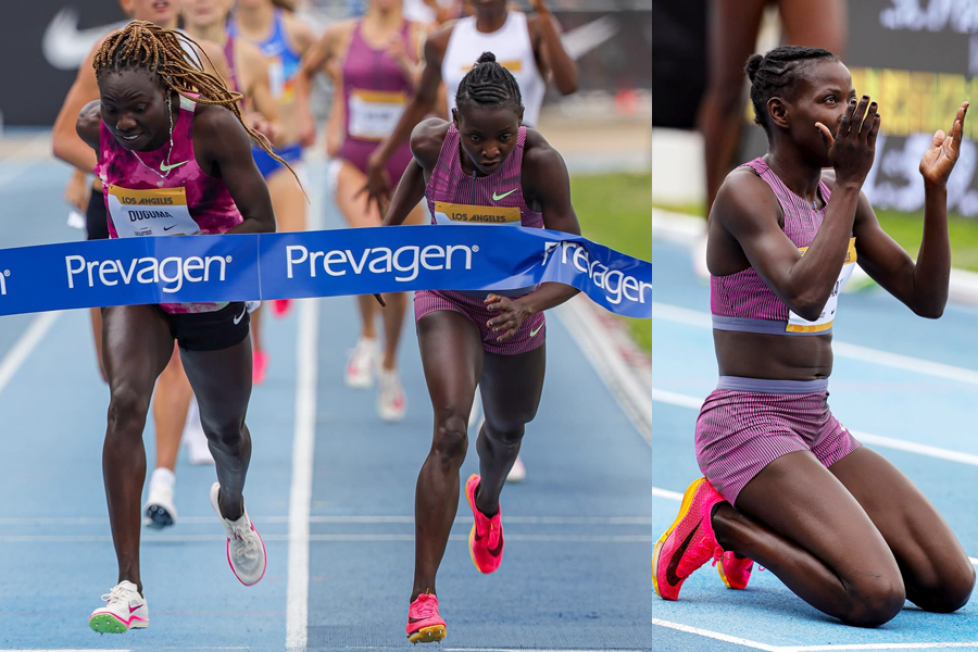 Nakaayi stomps to new 800m national record at Los Angeles Grand Prix