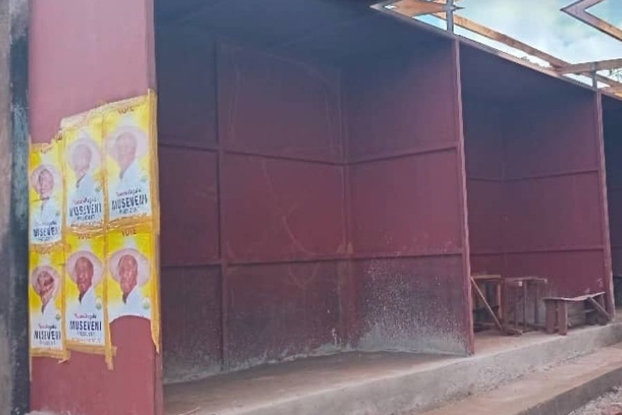Jinja's Pro-NRM youth erect stalls in gazetted service lane
