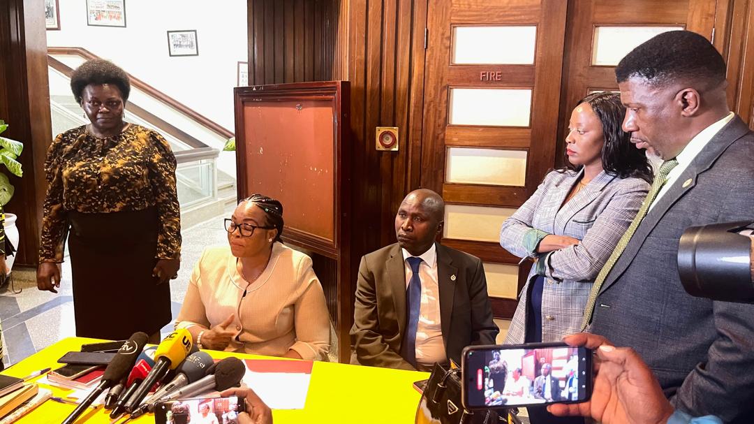 Minister Namuganza signs to censure Mpuuga and Co.