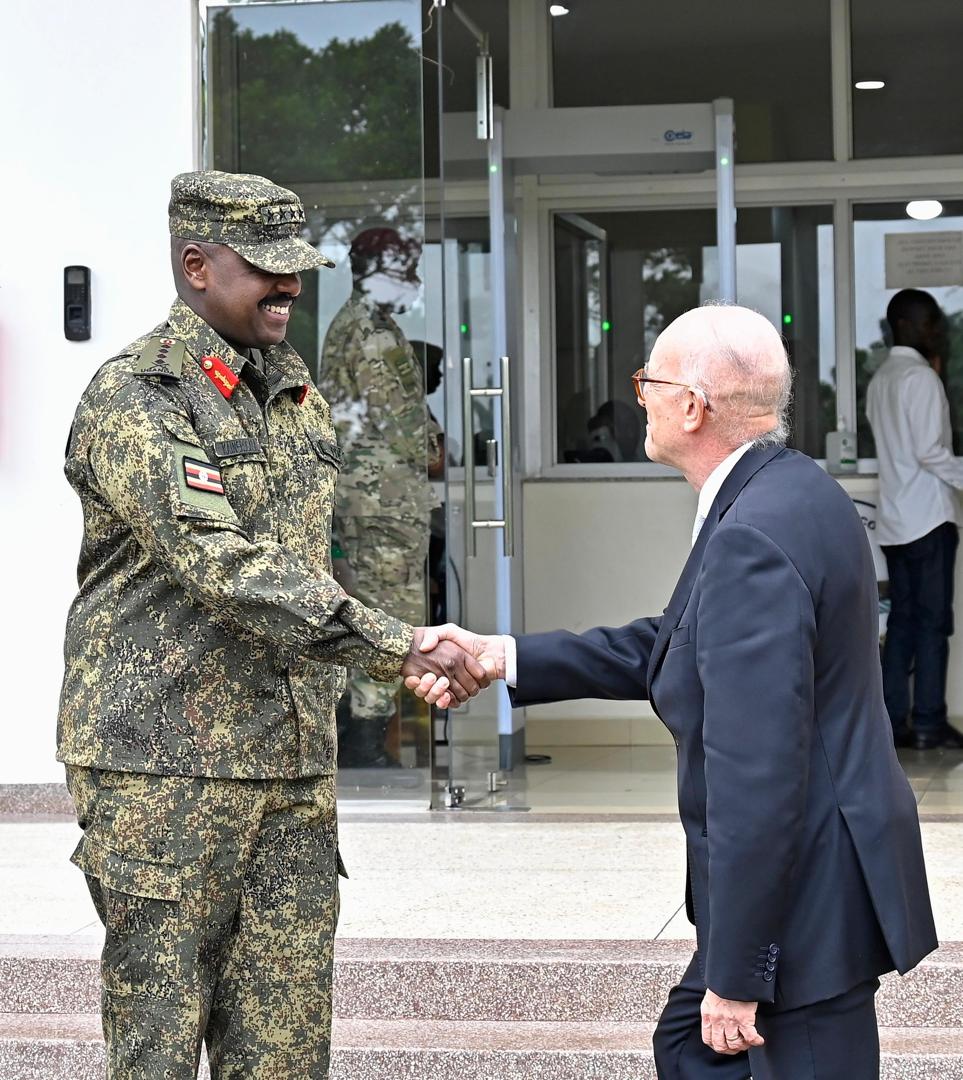 Gen. Kainerugaba meets new Italian Ambassador to Uganda