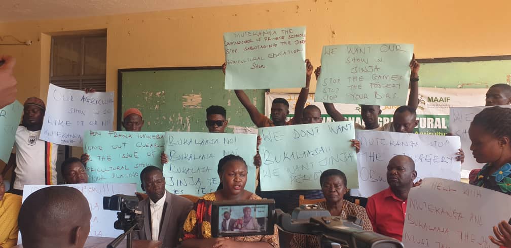 Jinja City Woman MP leads protest over relocation of education expo